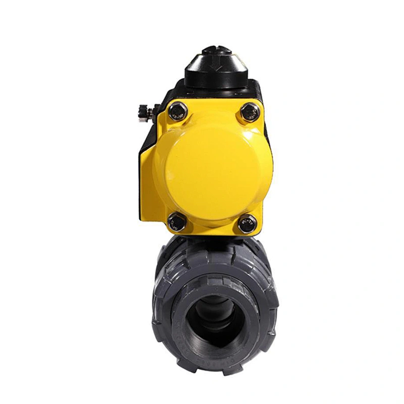 Ball Valve Manufacturer PVC Plastic Air Flow Pneumatic Control Ball Valve