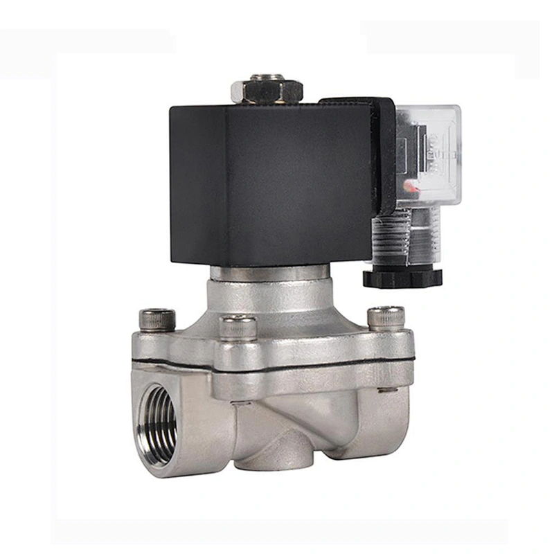 COVNA 12V 24V Normally Closed Stainless Steel Water Gas Solenoid Valve