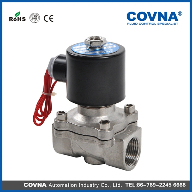 DC 24V Solenoid Direct Acting Brass Valve with Grommet Coil