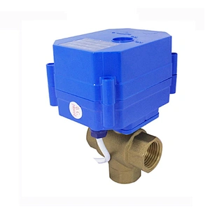 COVNA CWX 15Q 3-Way Brass Threaded Motorized Flow Control Ball Valve
