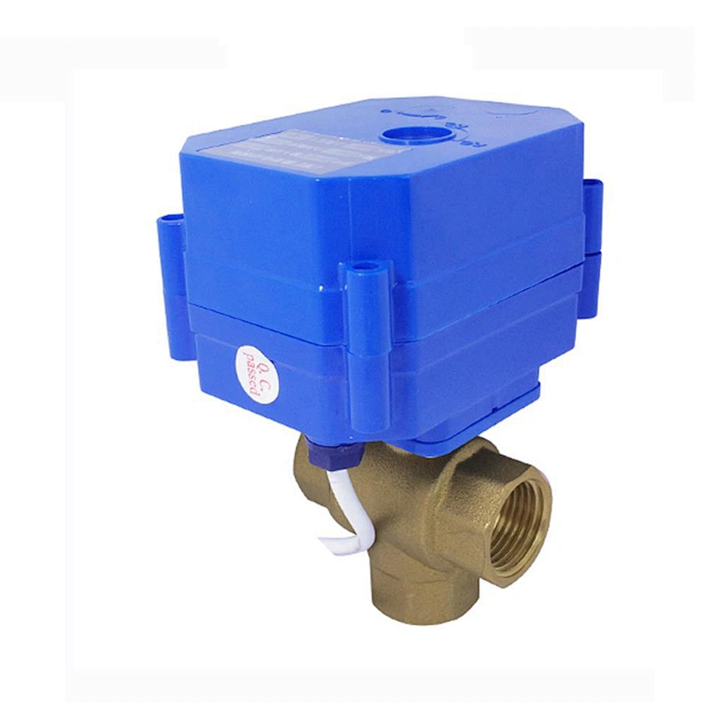 COVNA CWX 15Q 3-Way Brass Threaded Motorized Flow Control Ball Valve