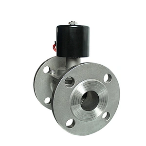 DN50 High Temperature Stainless Steel Flange Piston Solenoid Valve for Steam