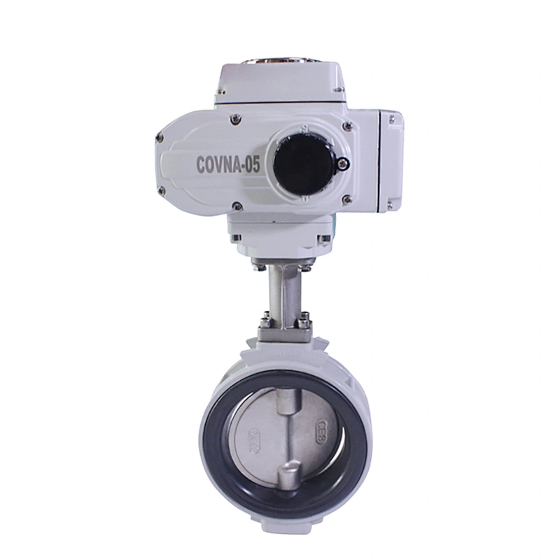 COVNA 300mm 12 inch JIS 5K 24V DC EPDM Rubber Seat Aluminium Body Motorized KITZ Butterfly Valve