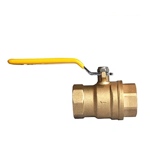COVNA DN25 1 inch 2 Way Full Port 300 WOG NPT Threaded Brass Lockable Ball Valve with Lever Handle