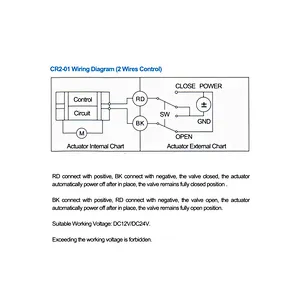 DN25 1 inch 2 Way 12V DC Normally Closed CR2 Auto Return CF8M Stainless Steel Electric Water Flow Control Valve