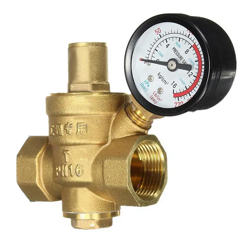 COVNA DN20 3/4 inch Lead-Free Brass Low Pressure Adjustable Water Pressure Relief Valve for RV Camper
