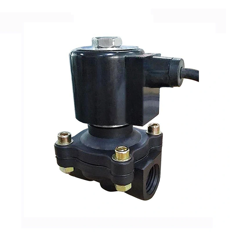 COVNA DN15 1/2 inch 2 Way 12V DC Normally Closed IP68 Underwater PVC Plastic Submersible Solenoid Valve