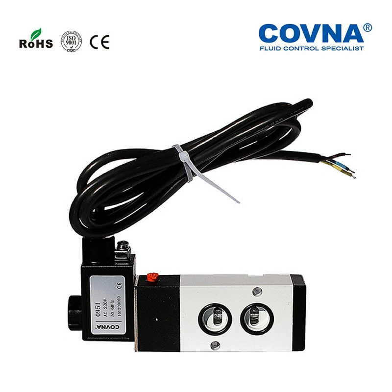 4V210-08 AC220V 5/3 Solenoid Valve Pneumatic Air Valve Solenoid Air Control Valve