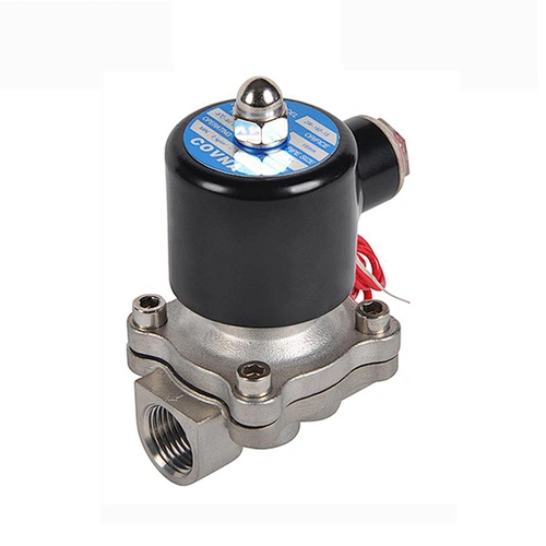 COVNA 1/2 inch 12V 220V Normally Closed Stainless Steel Electro Magnetic Water Gas Solenoid Valve