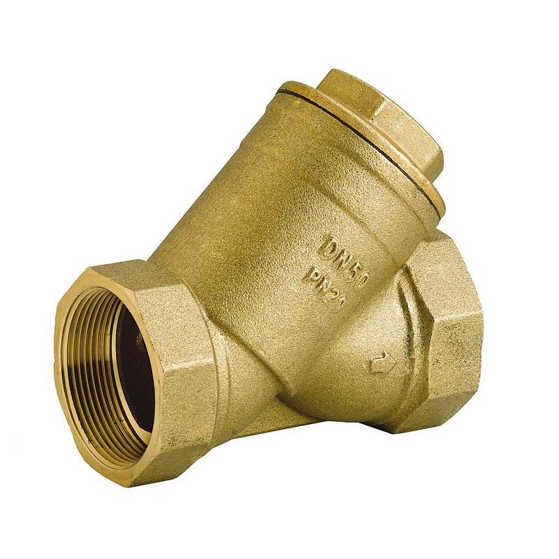 Brass Y Filter In Line Water Strainer with Replaceable Screen