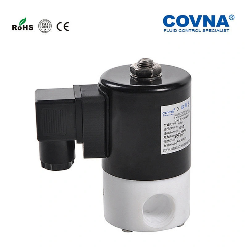 solenoid valves for water, strong acid fluid sea water gas PTFE valve