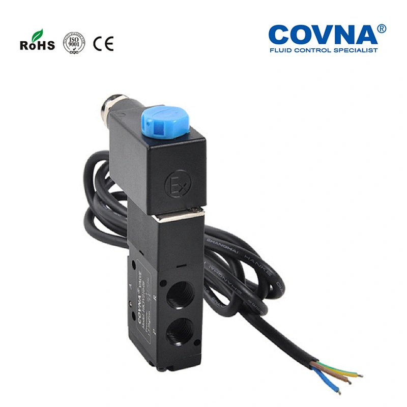 4V210-08 Gas Control Solenoid Valve/ 5-way/ air,gas/ 12V,24V DC or 110V,220V AC /NPT/ PT/ 1/4