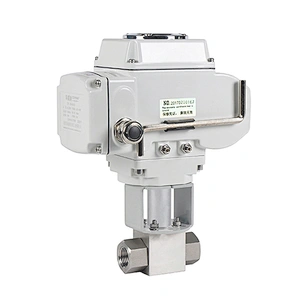 COVNA DN10 3/8 inch 2 Way 24V DC 5000PSI High Pressure 316 Stainless Steel Motorised Ball Valve