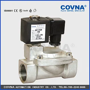 electric diaphragm valve brass threaded 3/4 female 1/4 pushfit solenoid valve