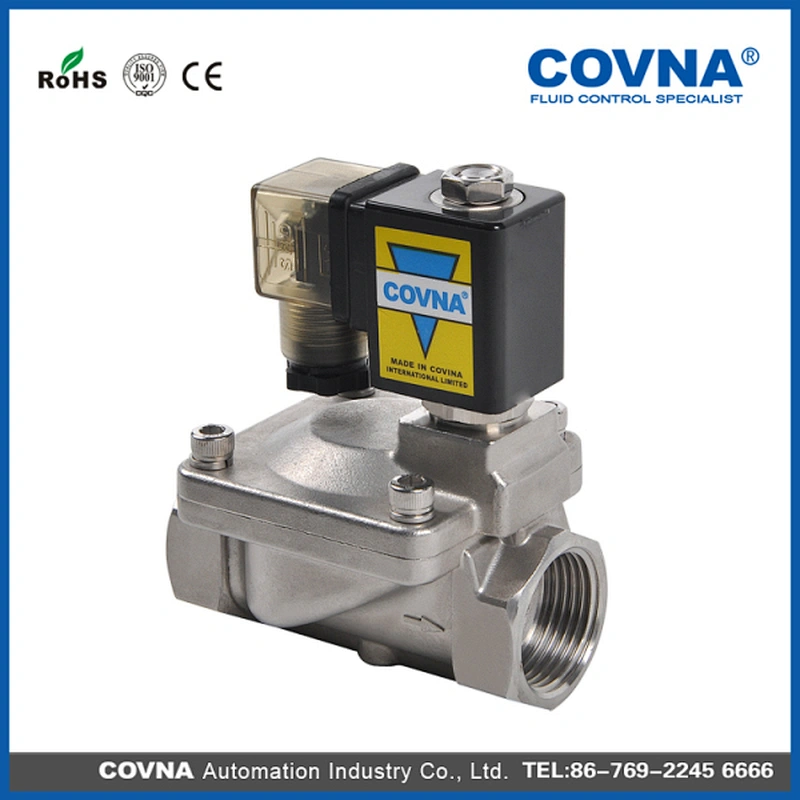 Normal Closed Pilot Piston 2 Position 2 Way Solenoid Valve for Steam