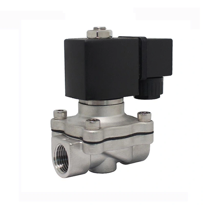 COVNA DN50 2 inch 2 Way 12V DC Normally Closed Stainless Steel Low Pressure Water Solenoid Valve