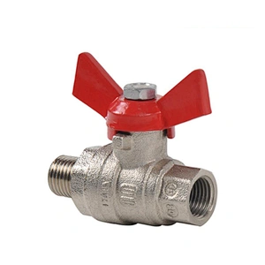 Red Aluminum Handle Stainless Steel Mini Ball Valve