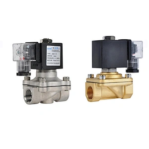 COVNA 12V 24V Normally Closed Stainless Steel Water Gas Solenoid Valve