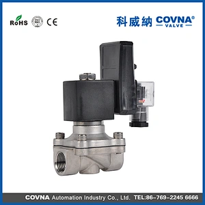 2/2 Way 1/2 inch Air Water 24V Stainless Steel Material Solenoid Valve