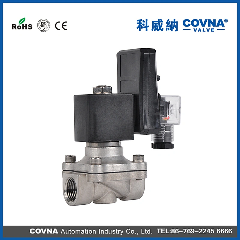 2/2 Way 1/2 inch Air Water 24V Stainless Steel Material Solenoid Valve
