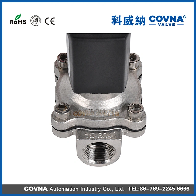 2/2 Way 1/2 inch Air Water 24V Stainless Steel Material Solenoid Valve