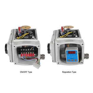 COVNA 2 Way Fully Welded 12V DC NPT Thread CF8M Stainless Steel Electric Actuated Ball Valve