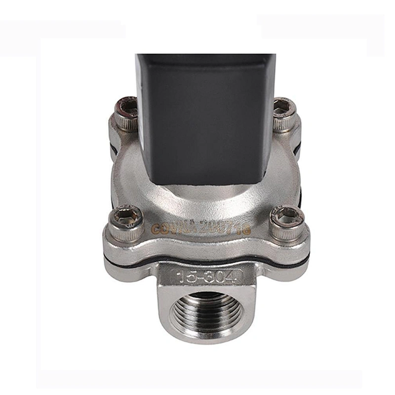COVNA DN50 2 inch 2 Way 12V DC Normally Closed Stainless Steel Low Pressure Water Solenoid Valve