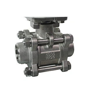 COVNA DN50 2 inch 2 Way 3PCS 1000 WOG 24V DC 304 Stainless Steel Electric Actuated Full Welded Ball Valve