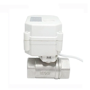 1/2 inch 3 Way L Port 24V DC CR2 2 Wire Auto Return Brass Electric Water Flow Control Valve