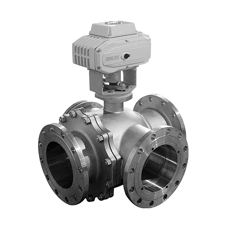 COVNA 4-Way Flange Type Water Automatic Motorized Ball Valve 3 inch