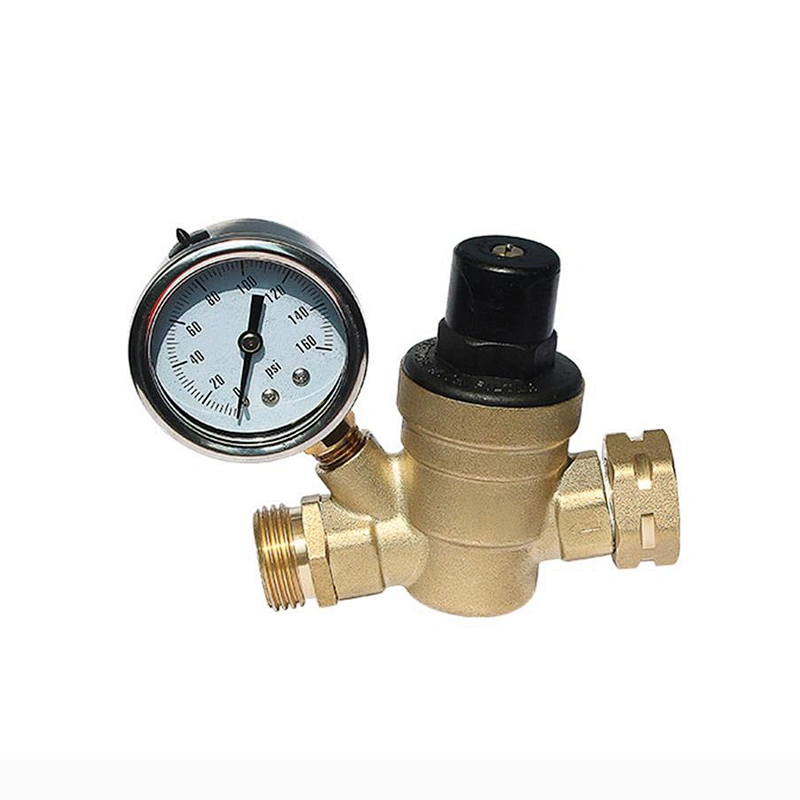 COVNA 3/4 inch Lead-Free Brass Low Pressure Adjustable RV Water Pressure Regulator Valve