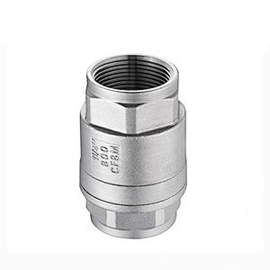 200WOG Stainless Steel Spring Loaded Vertical Lift Type 3/4 inch Non Return Check Valve