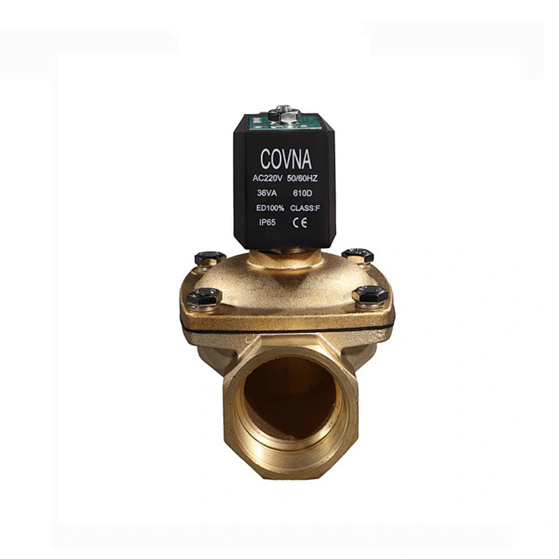 COVNA 12 Volt Brass Solenoid Valve for Gas