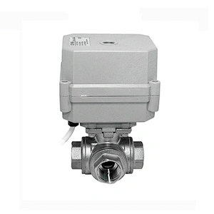 DC 24V Motor Drive Stainless Steel Mini Ball Valve With Actuator