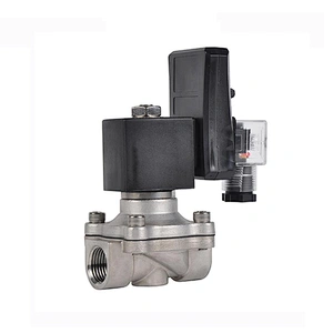 COVNA DN25 1 inch 2 Way 220V AC Normally Closed 304 Stainless Steel Timer Solenoid Valve