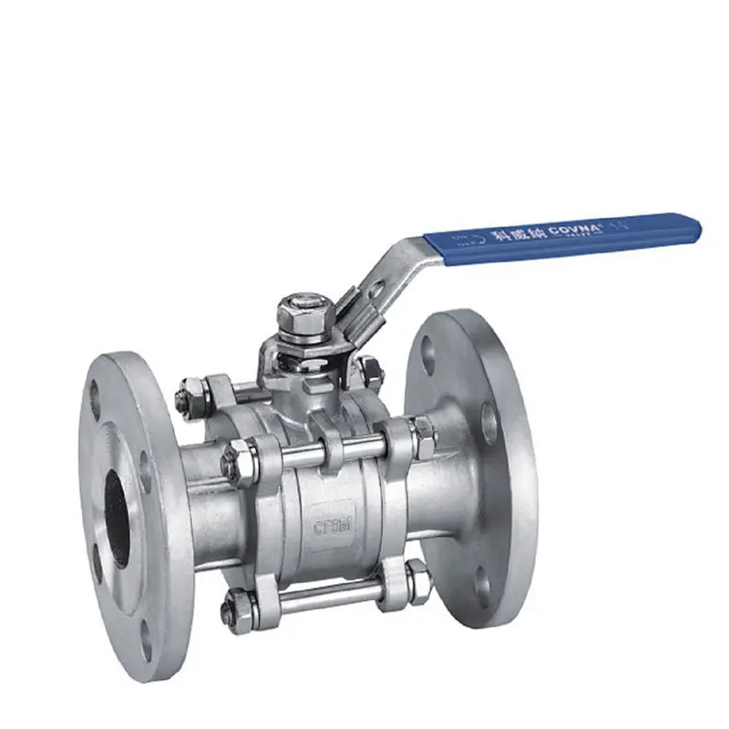 JIS Stainless steel304 3PCS  Flanged Ball Valve