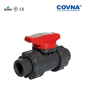 Water Double Union PVC UPVC Iner Thread Ball Valve