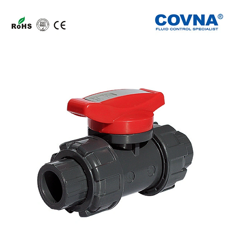 Water Double Union PVC UPVC Iner Thread Ball Valve