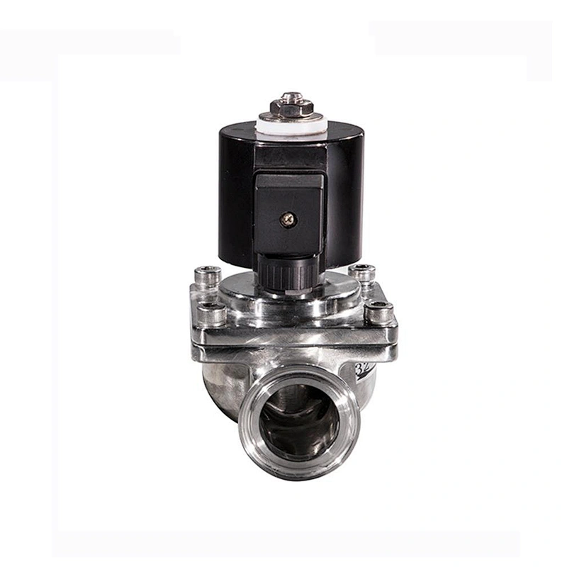 Tri Clamp Two Way Stainless Steel Food Grade Sanitary Water Solenoid Valve