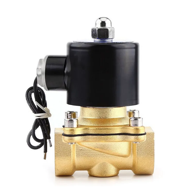 COVNA DN25 1 inch 2 Way 24 Volt Normally Closed Brass Electric Solenoid Water Valve