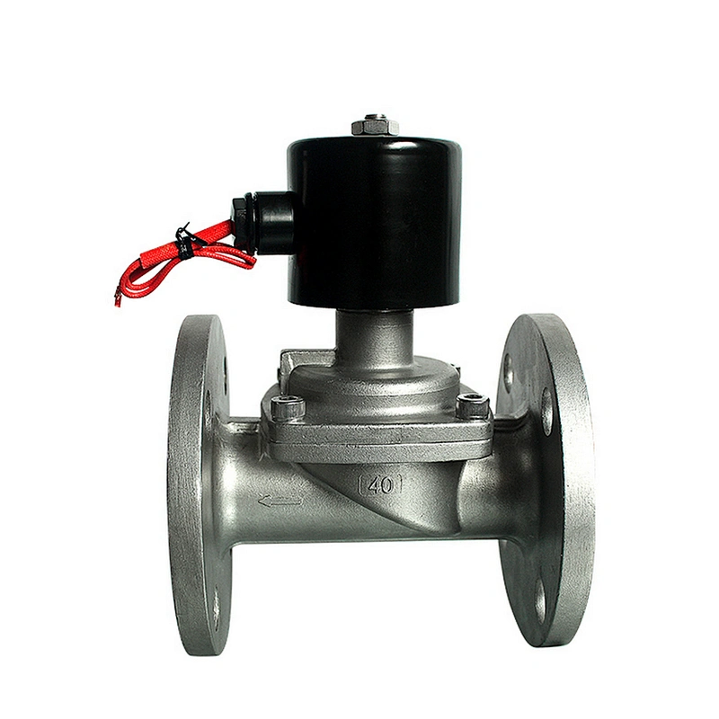 DN50 High Temperature Stainless Steel Flange Piston Solenoid Valve for Steam