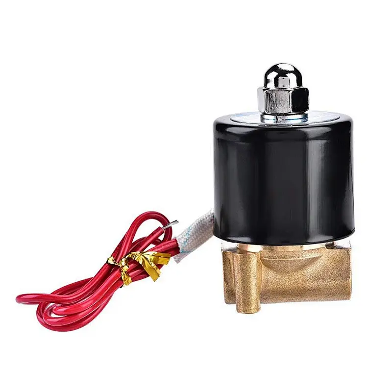 COVNA DN8 1/4 inch 2 Way 110V AC Normally Closed Brass Mini Solenoid Air Valve