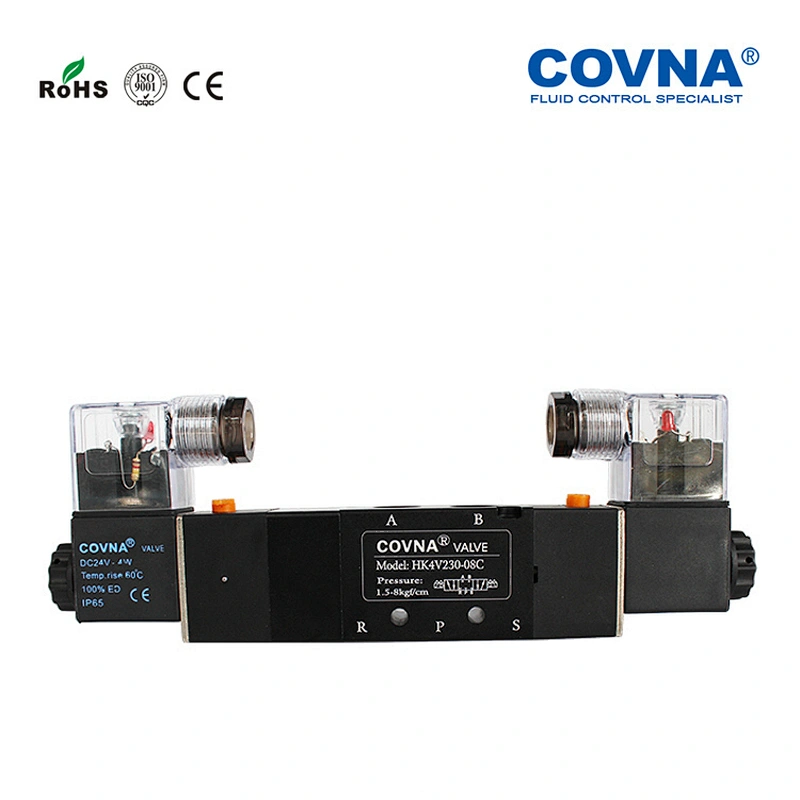 4V230-08C series 12v 5 way air solenoid valve