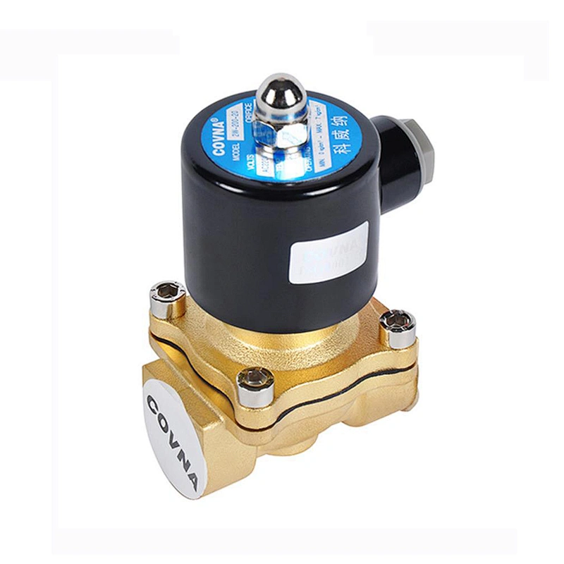 COVNA DN25 1 inch 2 Way 12V 220V Air Electric Brass 2W250 25 Solenoid Valve for Water