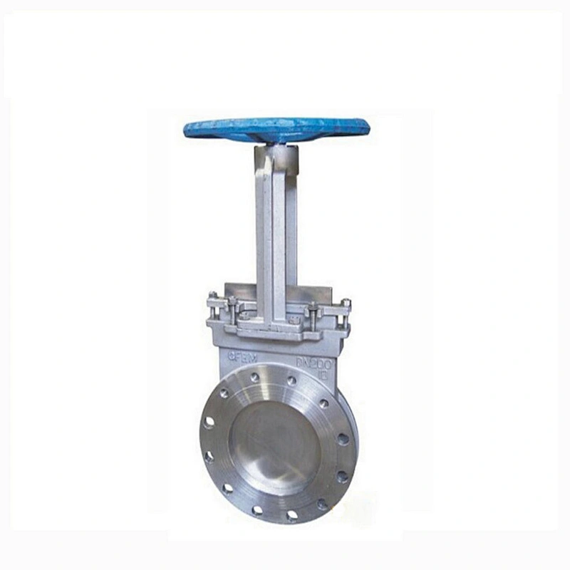 COVNA 4 inch Water Stainless Steel Wheel Handle Knife Gate Valve