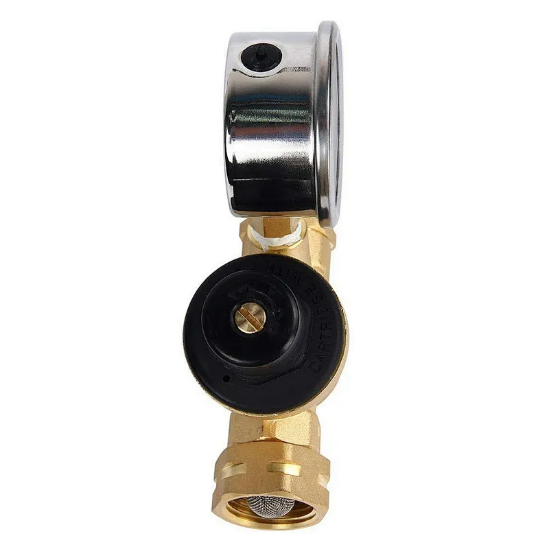 Water Pressure Regulator Valve with Gauge