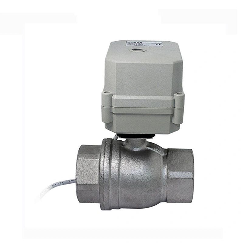 COVNA DN15 1/2 inch 2 Way 24 Volt 1000WOG CF8M Stainless Steel Mini Ball Valve with Electric Drive