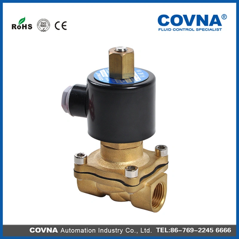 DC 24V Solenoid Direct Acting Brass Valve with Grommet Coil