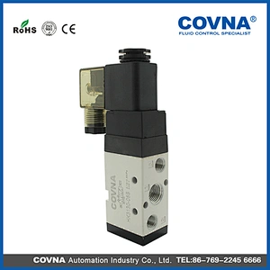 Solenoid Valve, 24V 1.0W 0.1-1 Mpa 1/8 Inch Solenoid Powered Air Valve