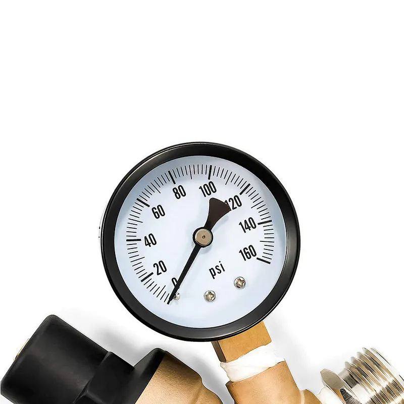 Water Pressure Regulator Valve with Gauge